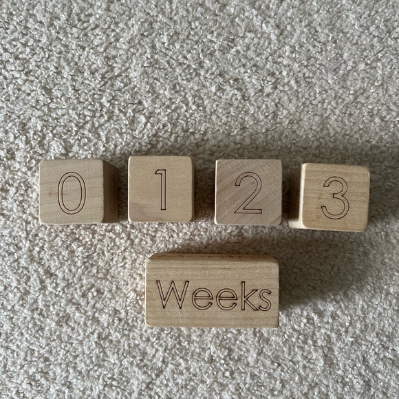 Wooden numbers, days months and years - Picture 1 of 3